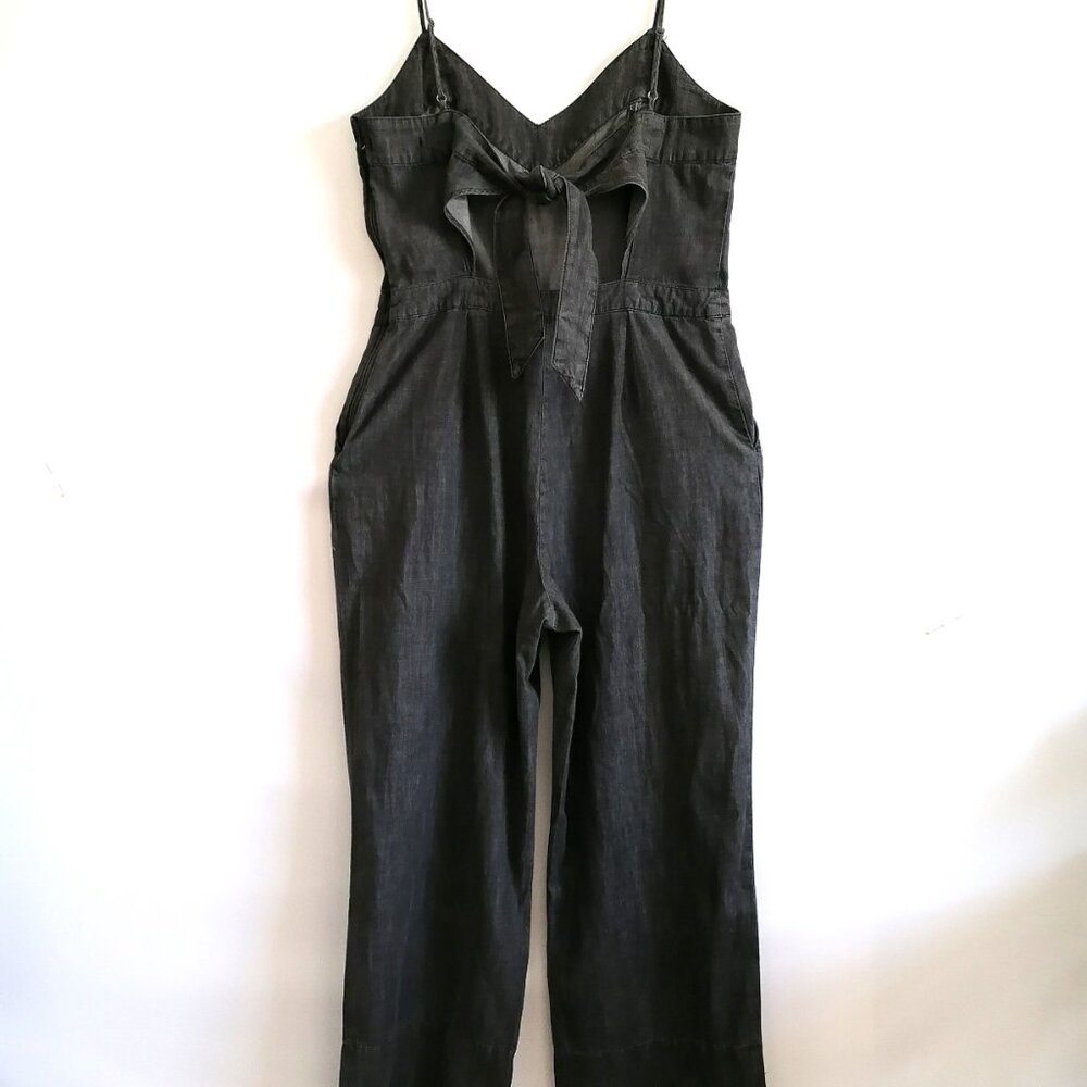 Y2K Abercrombie & Fitch Womens Dark Gray Spaghetti Straps Jumpsuit Size 12 - Picture 5 of 11